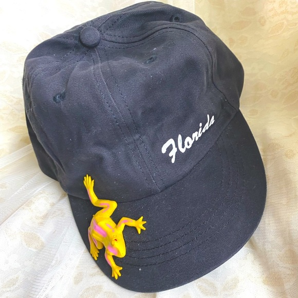 Toddler Boy/Girls Frog charm & Florida lettering Sun Hat Baseball Cap 3T - 8T - Picture 3 of 5